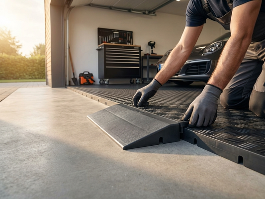 Anthracite Flooring Edge Piece made from recycled PE