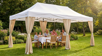 Pop up gazebo 3x6m white aluminium for outdoor events - view 3