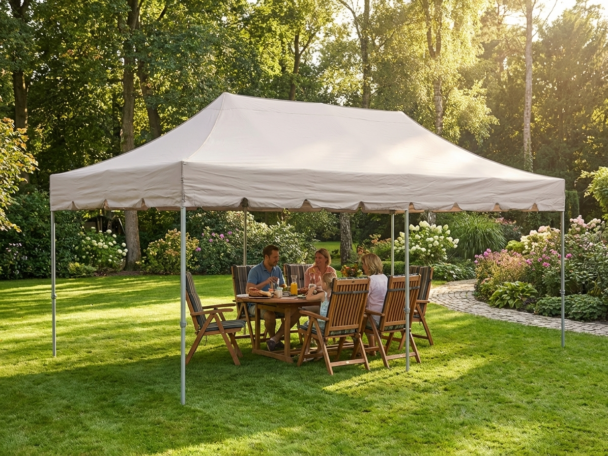 Pop up gazebo 4x8m Latte with aluminium frame for outdoor events - product detail