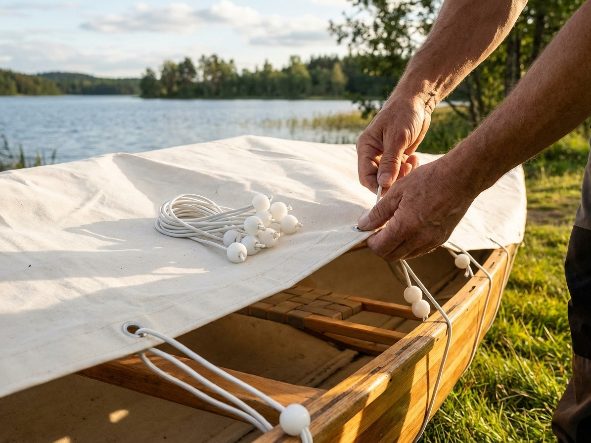 Bungee straps in white, ideal for outdoor use - view 3