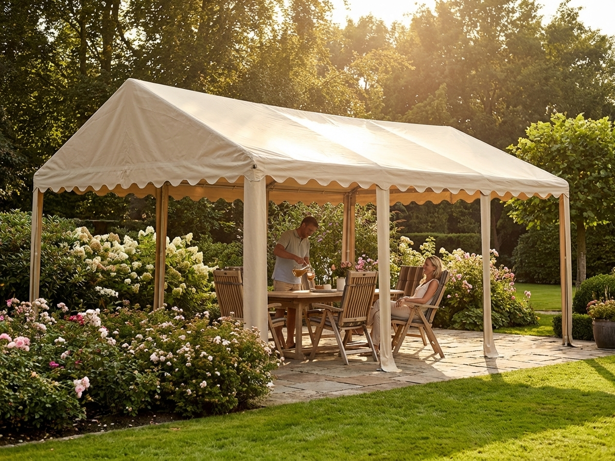 PVC Marquee Roof Cover in Sand Colour, 3x6m Size