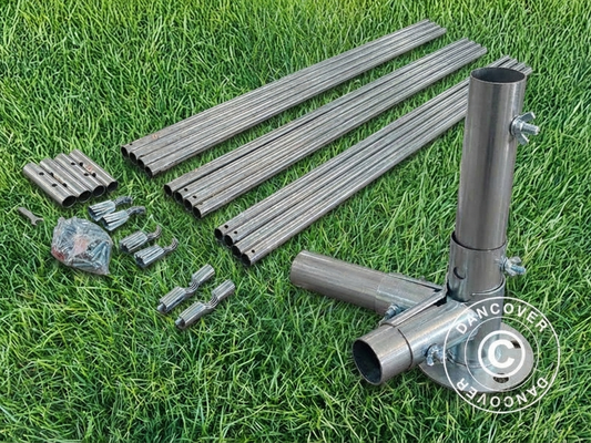 Ground bar frame for 6x6m marquee in galvanised steel
