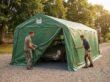Green PVC Portable Garage for Outdoor Storage
