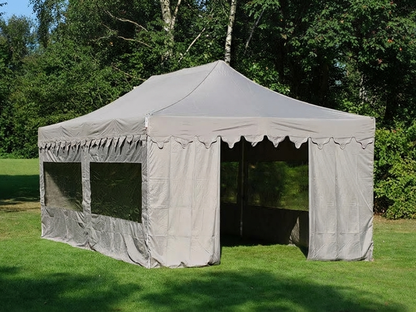 Pop up gazebo 4x8 m Latte with aluminium frame for outdoor events - product detail