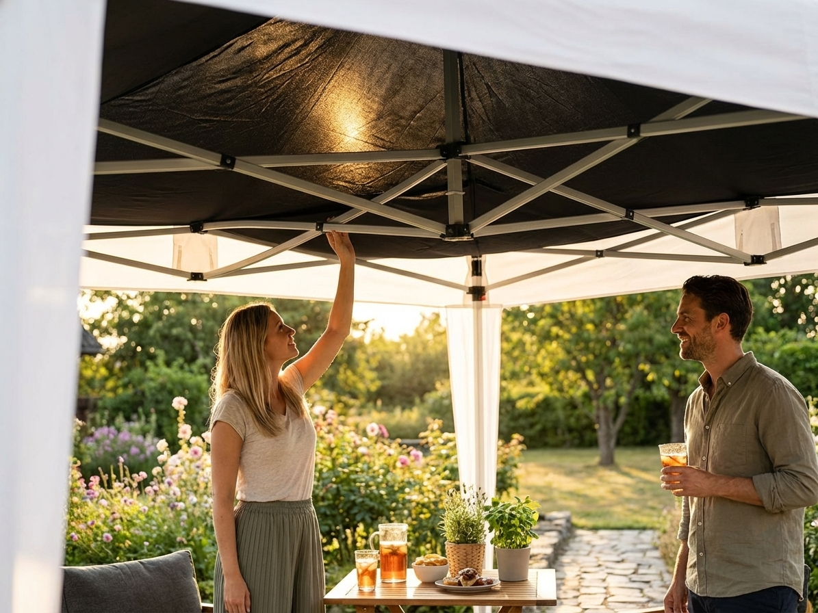 Black gazebo roof lining for 3x3 m pop-up gazebo - view 3
