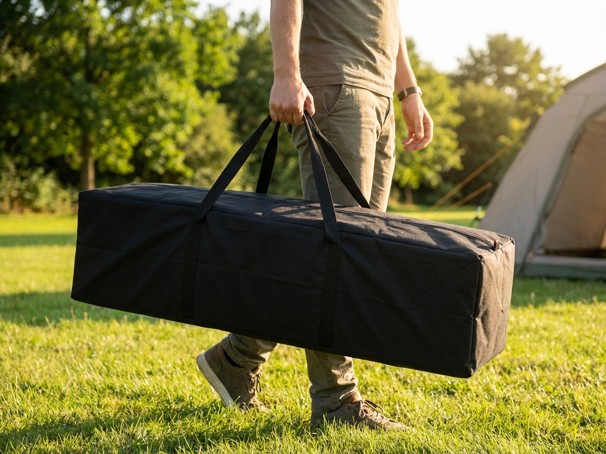 Steel carry bag 4x6 m black, polyester with PVC, for outdoor events - view 3