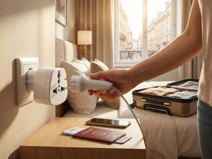 European Adapter for electrical devices, compact and universal