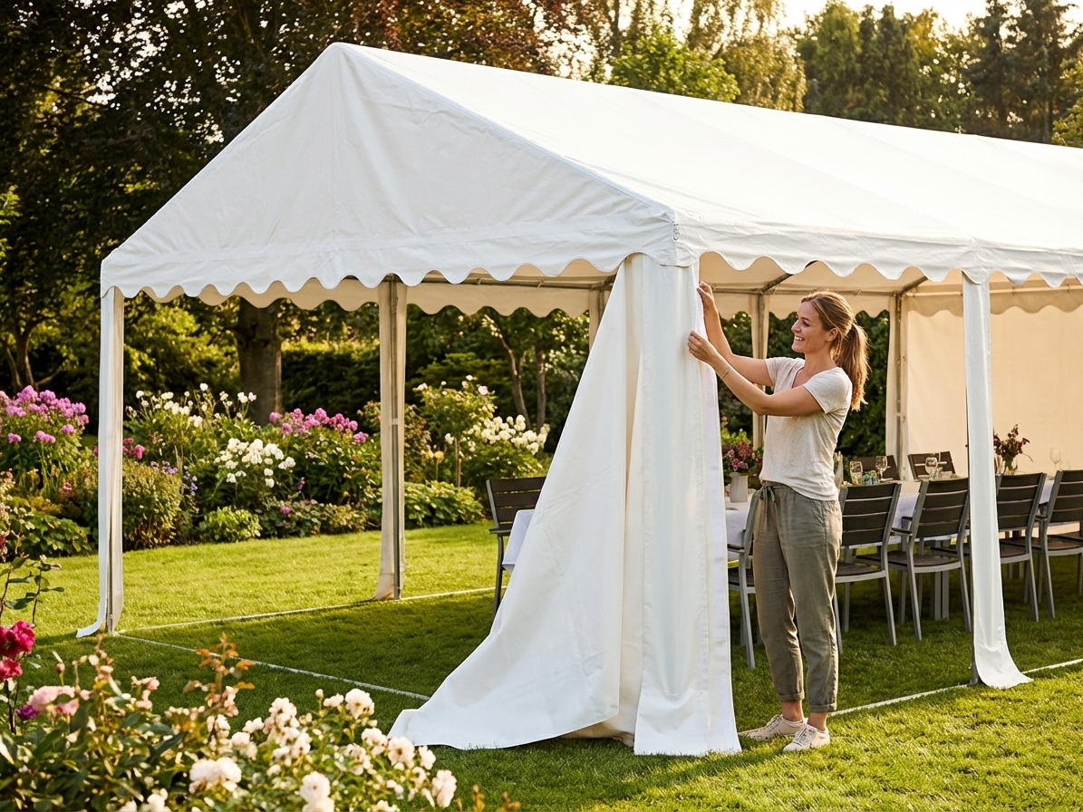 White Roof Cover 6x12 m for Plus Marquee