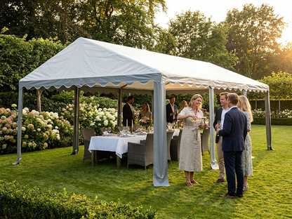 PVC roof cover for marquee 6x6 m in white and grey