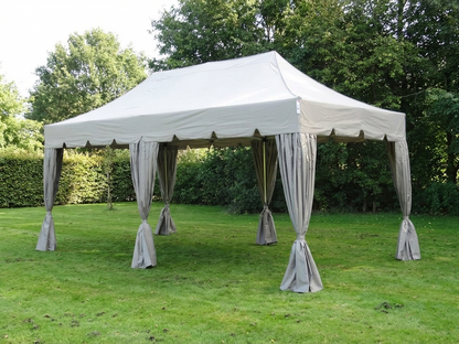 Pop Up Gazebo 3x6m Latte with Aluminium Frame for Outdoor Events