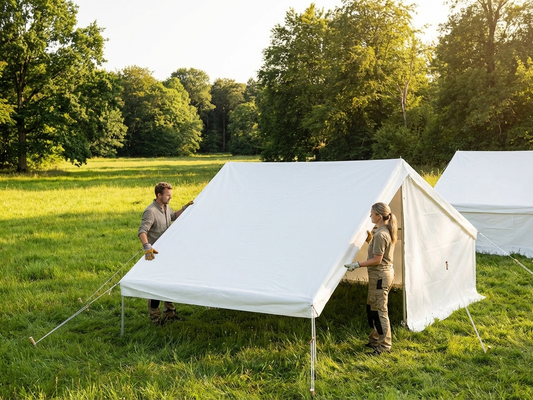 White PVC roof cover middle section for CombiTents, 6x4m - product detail