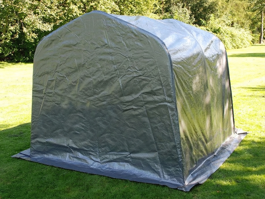 Grey storage tent 2.4x2.4x2 m for outdoor use