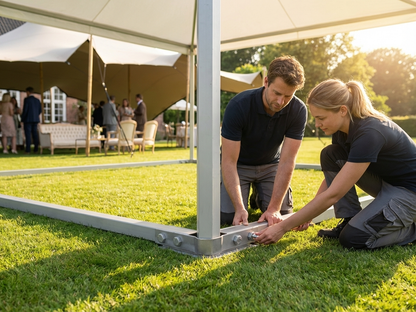 Steel ground bar 6x6 m for event tents - view 3