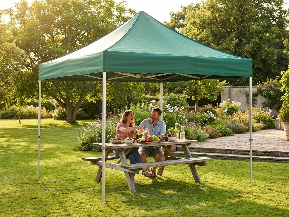 Green Pop Up Gazebo 3x3m with Aluminium Frame for Outdoor Events - product detail