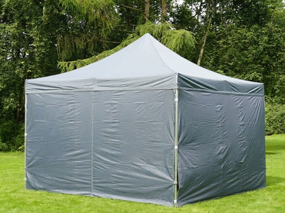Grey pop-up gazebo with aluminium frame, 4x4 meters - product detail