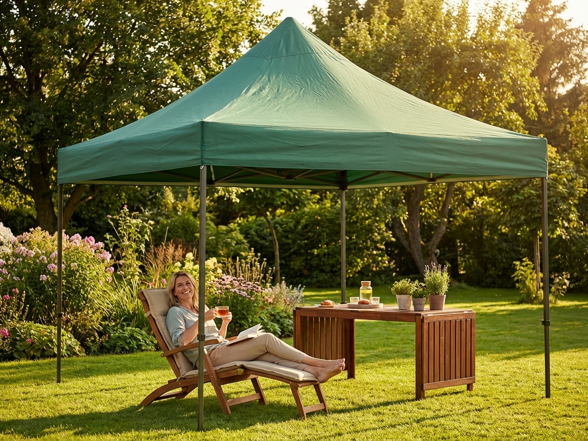 Green Gazebo Roof Cover 3x3 m - view 3
