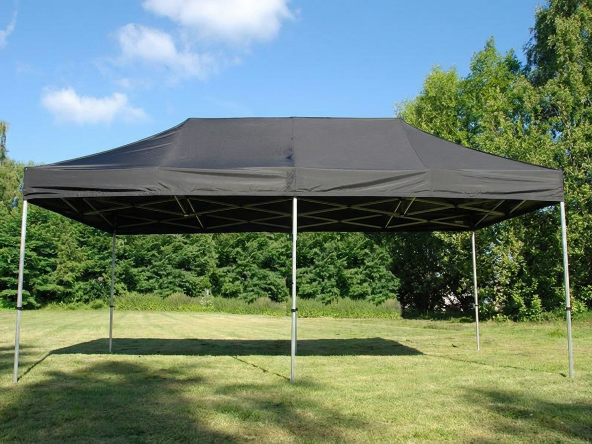Pop Up Gazebo 3x6 m Black Flame Retardant - product detail