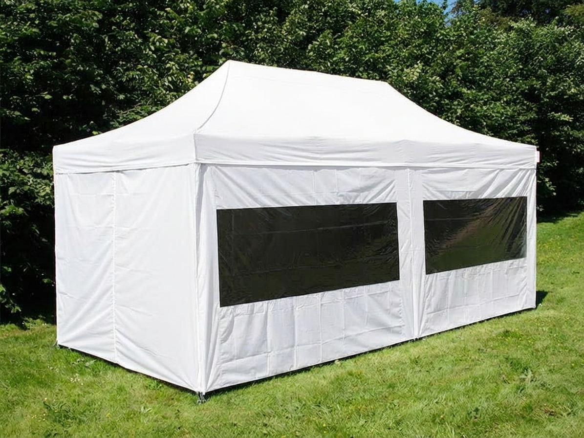 Pop Up Gazebo 3x6m White with Aluminium Frame
