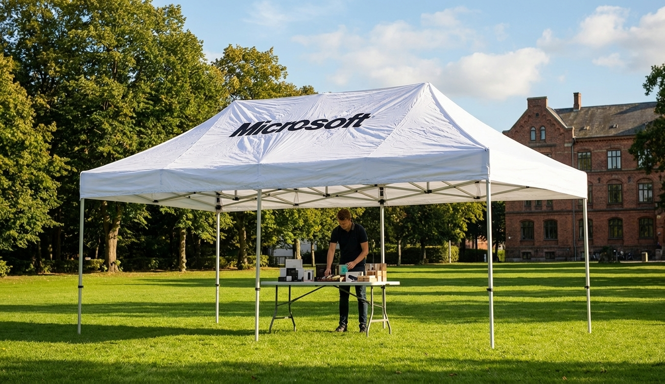 FleXtents roof cover in weatherproof PVC for event tents