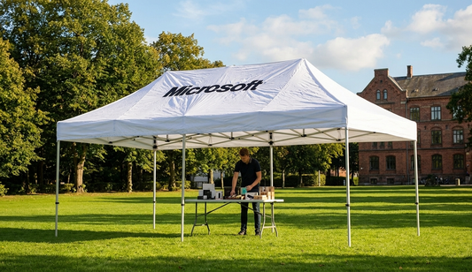 FleXtents roof cover in weatherproof PVC for event tents