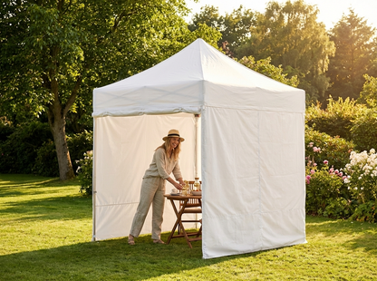 Pop up gazebo 2x2m white aluminium frame for outdoor events - product detail