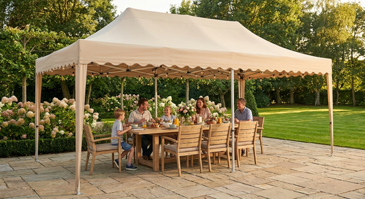 Latte pop-up gazebo 4x6m with aluminium frame for outdoor events - product detail