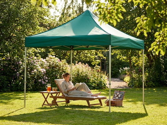 Green Pop Up Gazebo 3x3m with Aluminium Frame for Outdoor Events