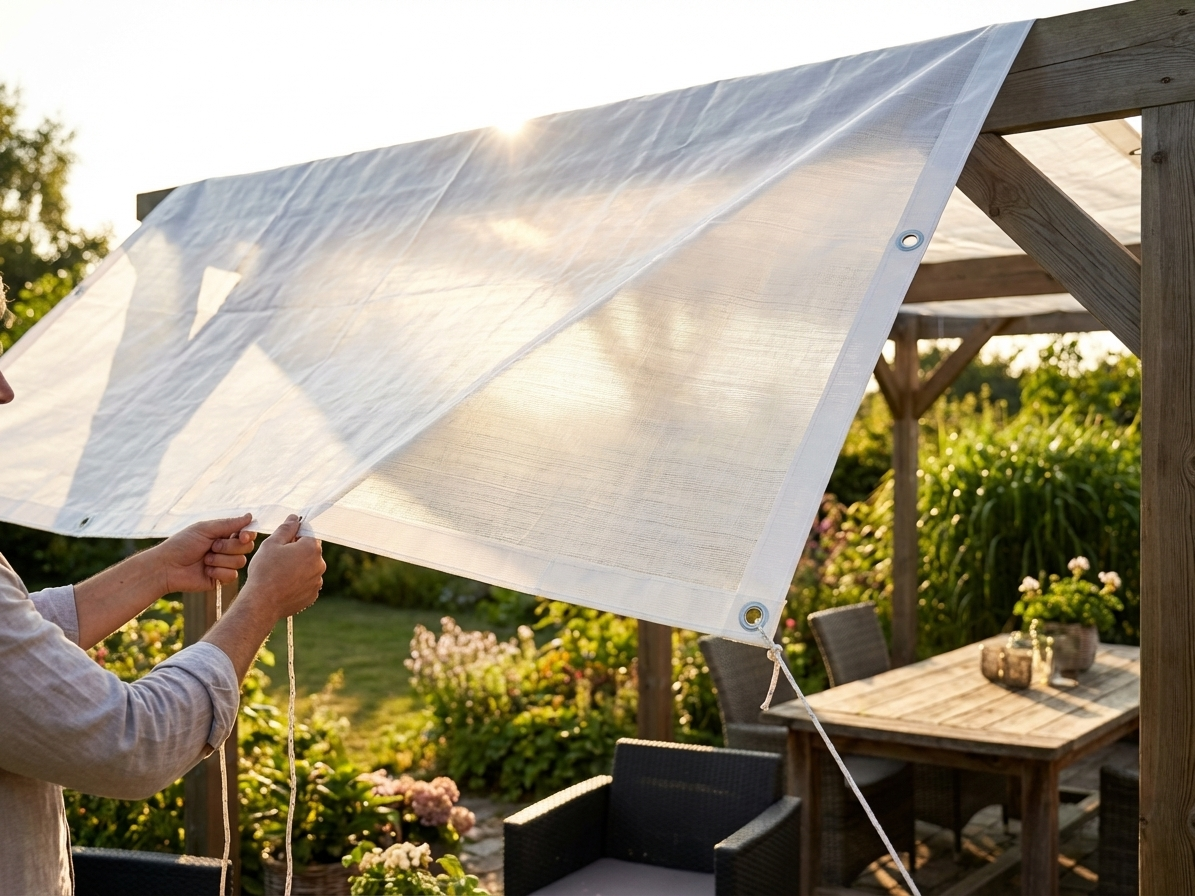 Translucent tarpaulin 5x8 m for outdoor use - view 3