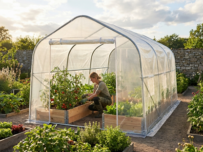 Polytunnel Greenhouse Roof Cover in Transparent PE Material - view 3
