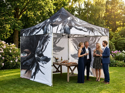Pop up gazebo 4x4m white aluminium frame for outdoor events - product detail