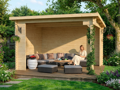 Wooden Gazebo made from Nordic Spruce for garden use