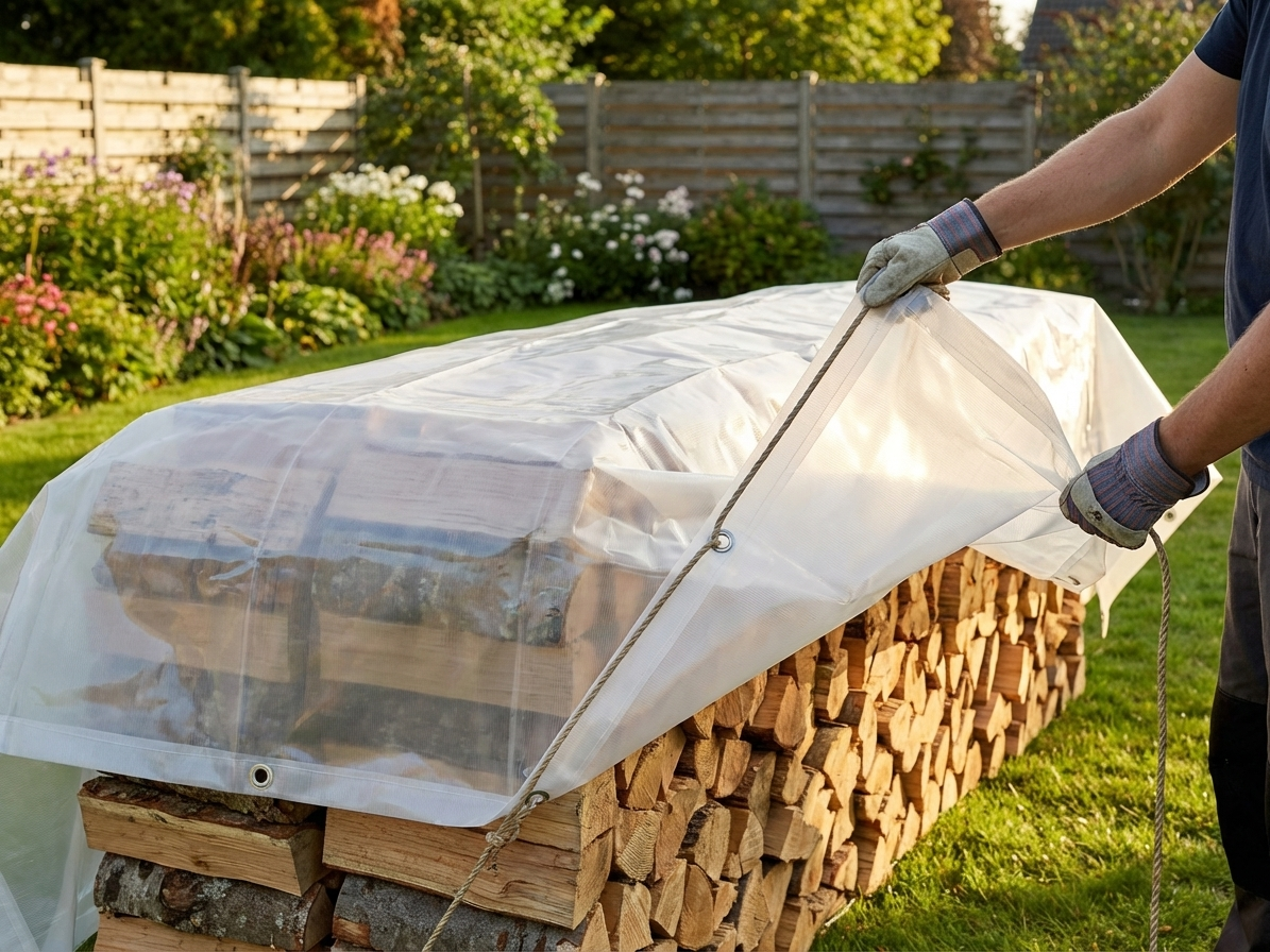 Translucent tarpaulin 8x14 m made from PE 250 g/m²