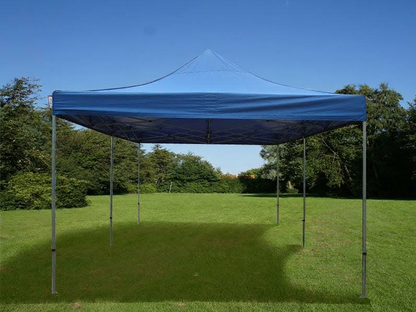 Pop up gazebo 4x8 m blue with steel frame for outdoor events