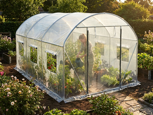 Transparent polytunnel greenhouse cover 3x3x2m - product detail