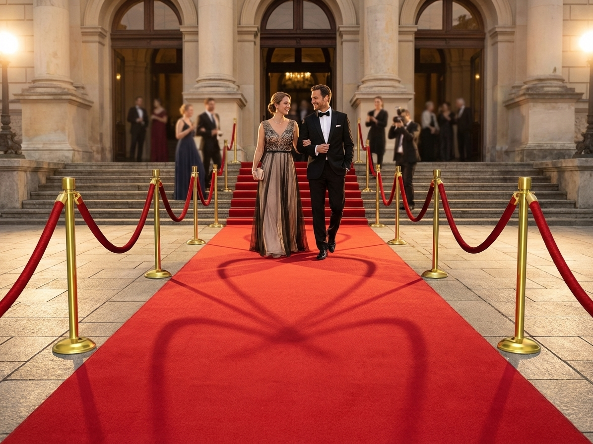 Luxurious red carpet runner for events - view 3
