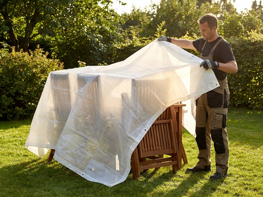 Translucent tarpaulin 8x12m for outdoor use - product detail