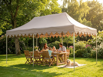 Pop Up Gazebo 3x6m in Latte with Steel Frame - product detail