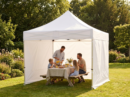 Pop Up Gazebo 3x3m White with Steel Frame - view 3