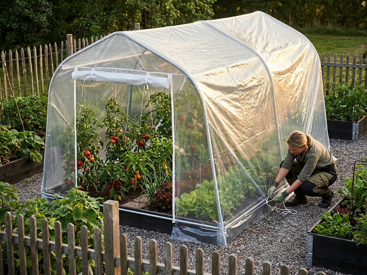 Transparent polytunnel roof cover for greenhouse - product detail