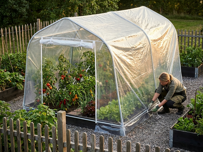 Transparent polytunnel roof cover for greenhouse - product detail