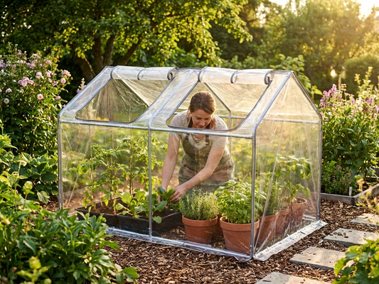 Transparent PVC mini greenhouse cover for plant protection - product detail