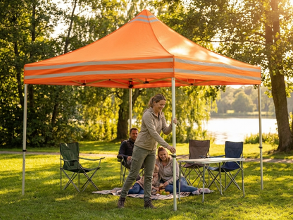 Orange gazebo roof cover for 3x3m pop-up gazebo, ideal for outdoor events