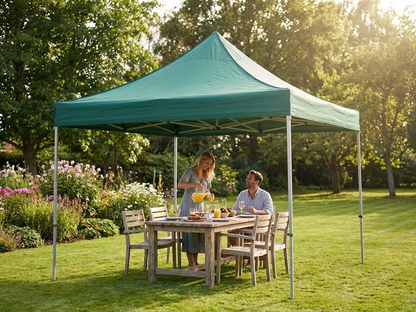 Pop up gazebo steel frame green outdoor events
