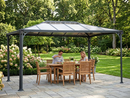 Anthracite Gazebo Martinique outdoor shelter - view 3