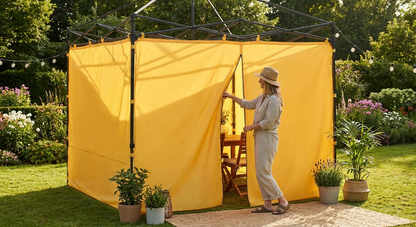 Yellow sidewall kit for 3x3 m gazebo - view 3
