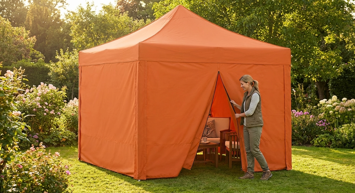 Orange Pop Up Gazebo Sidewall Kit