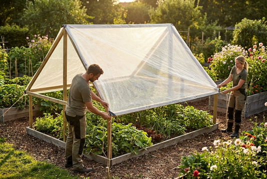 Clear Tarpaulin 8x10 m with reinforced PE for outdoor use