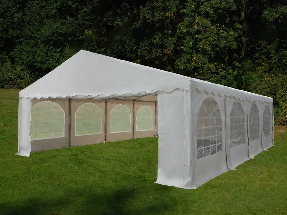 White PVC marquee 6x8 m for outdoor events