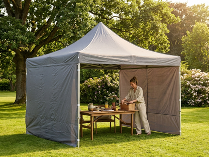 4x4m Grey Pop Up Gazebo with Aluminium Frame - view 3