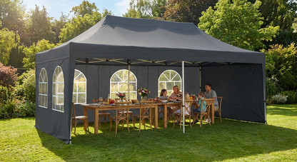 Dark Grey PVC Marquee 4x8 m for Outdoor Events